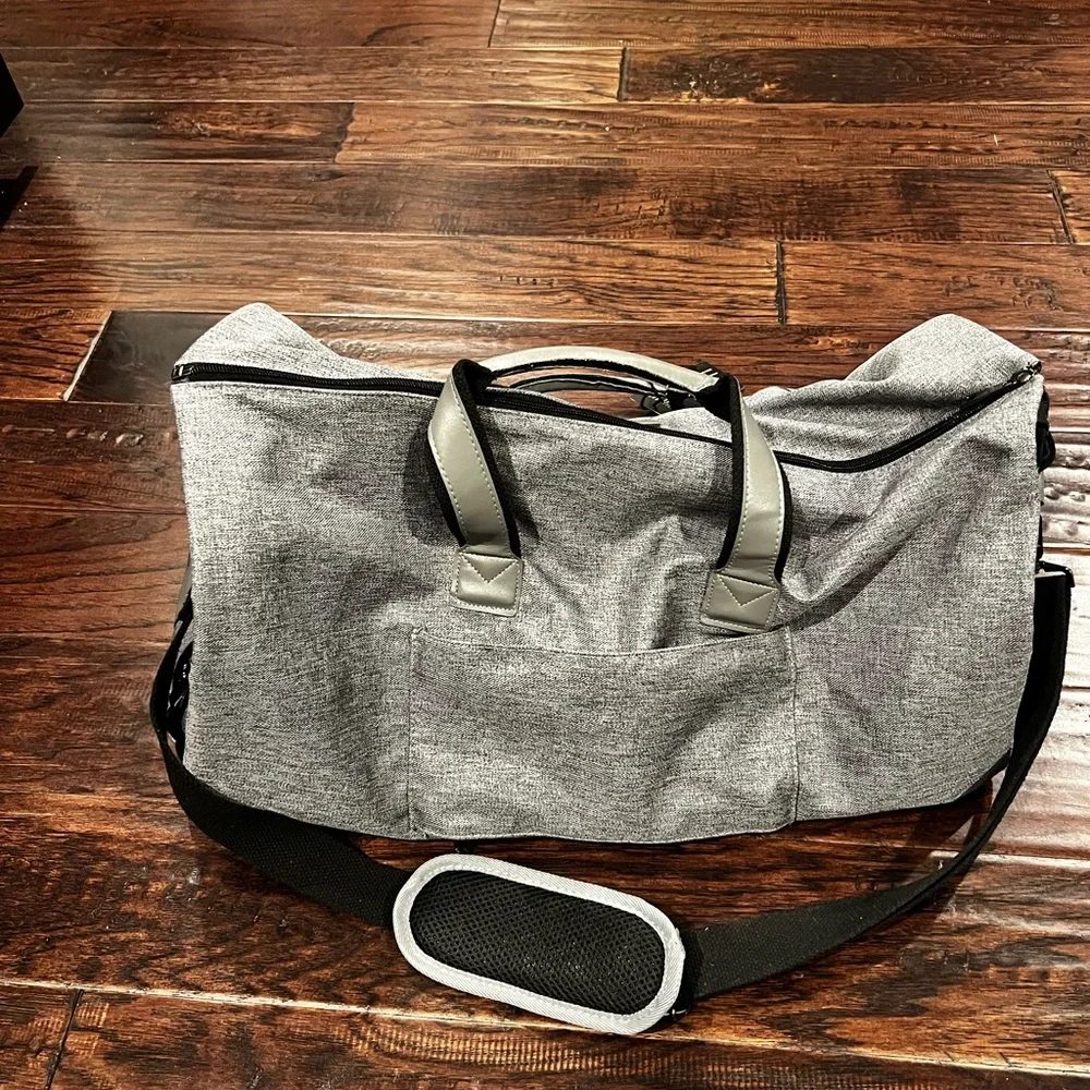 Elegant Gray Convertible Travel Bag